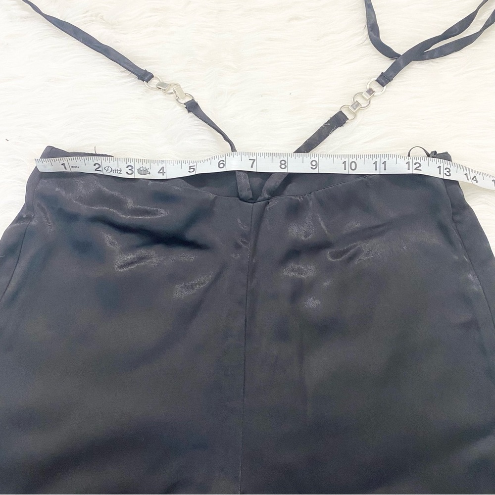 ZARA Satin Flare Leg High Waisted Pants - Picture 2 of 4